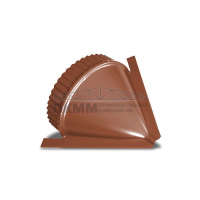 Заглушка конька круглого конусная-0.5 Viking E RAL8004