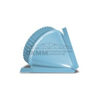 Заглушка конька круглого конусная-0.5 Призма Met.Blue Заглушка конька круглого конусная-0.5 Призма Met.Blue