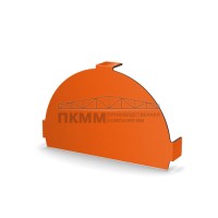 Заглушка конька круглого простая-0.45 Полиэстер RAL2004 Заглушка конька круглого простая-0.45 Полиэстер RAL2004