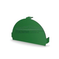 Заглушка конька круглого простая-0.5 Пластизол RAL6002 Заглушка конька круглого простая-0.5 Пластизол RAL6002