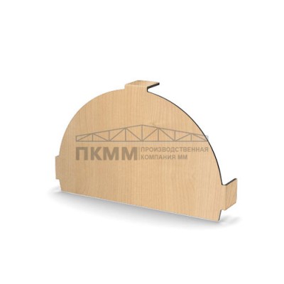 Заглушка конька круглого простая-0.5 ECOSTEEL Клен Заглушка конька круглого простая-0.5 ECOSTEEL Клен