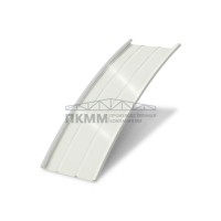 Продольно гнутый фальц профилированный 0,5 Velur20 RAL 9003