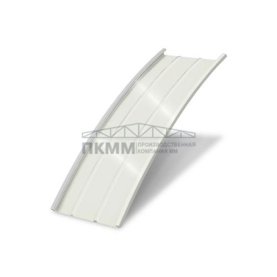 Продольно гнутый фальц профилированный 0,5 Velur20 RAL 9003