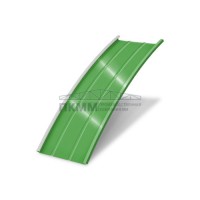 Продольно гнутый фальц профилированный 0,5 Полиэстер RAL 6018 Продольно гнутый фальц профилированный 0,5 Полиэстер RAL 6018