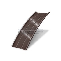 Продольно гнутый фальц профилированный 0,5 Quarzit Pro Matt RAL 8017 Продольно гнутый фальц профилированный 0,5 Quarzit Pro Matt RAL 8017