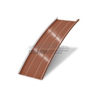 Продольно гнутый фальц профилированный 0,5 Satin RAL 8004
