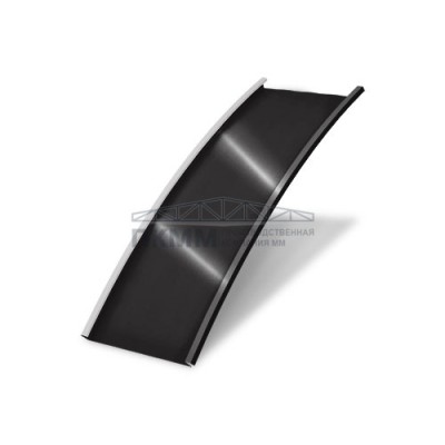 Продольно гнутый фальц гладкий 0,5 Velur20 RAL 8022 Продольно гнутый фальц гладкий 0,5 Velur20 RAL 8022