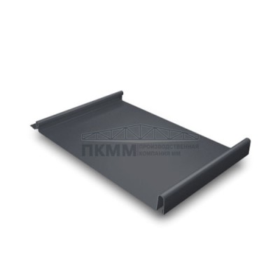 Кликфальц Grand Line 0,45 Drap ST с пленкой на замках RAL 7024 мокрый асфальт