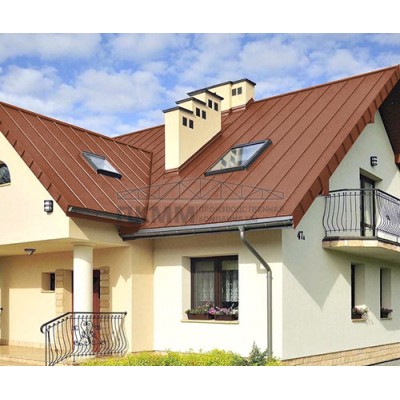 Кликфальц Grand Line 0,45 Drap ST RAL 8004 терракота