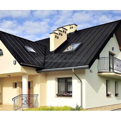 Кликфальц Grand Line 0,45 Drap ST с пленкой на замках RAL 9005 черный