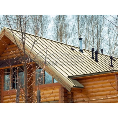 Кликфальц Line Grand Line 0,45 PE с пленкой на замках RAL 1014 слоновая кость Кликфальц Line Grand Line 0,45 PE с пленкой на замках RAL 1014 слоновая кость