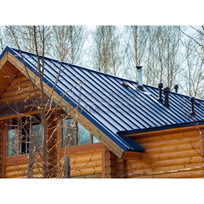 Кликфальц Line Grand Line 0,5 Satin с пленкой на замках RAL 5005 сигнальный синий Кликфальц Line Grand Line 0,5 Satin с пленкой на замках RAL 5005 сигнальный синий