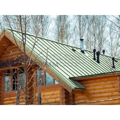 Кликфальц Line Grand Line 0,45 PE с пленкой на замках RAL 6019 бело-зеленый Кликфальц Line Grand Line 0,45 PE с пленкой на замках RAL 6019 бело-зеленый