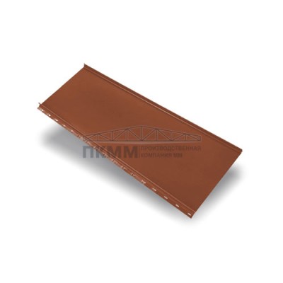Кликфальц mini Grand Line 0,45 PE с пленкой на замках RAL 8004 терракота