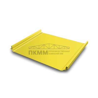 Кликфальц Pro Grand Line 0,45 PE с пленкой на замках RAL 1018 цинково-желтый Кликфальц Pro Grand Line 0,45 PE с пленкой на замках RAL 1018 цинково-желтый