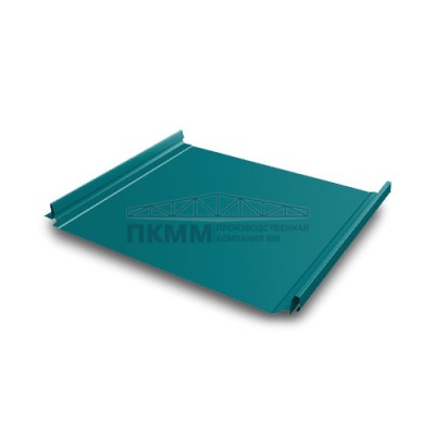 Кликфальц Pro Grand Line 0,45 PE с пленкой на замках RAL 5021 водная синь Кликфальц Pro Grand Line 0,45 PE с пленкой на замках RAL 5021 водная синь