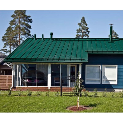 Кликфальц Pro Grand Line 0,5 Satin с пленкой на замках RAL 6005 зеленый мох