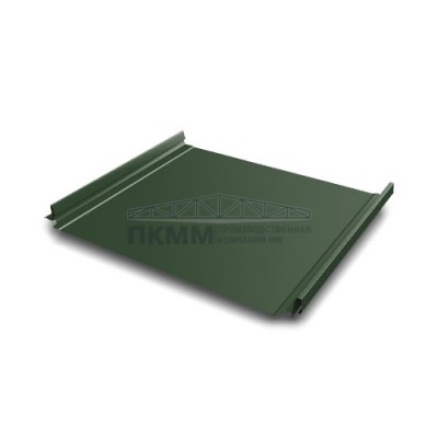 Кликфальц Pro Grand Line 0,5 GreenCoat Pural BT, matt с пленкой на замках RR 11 темно-зеленый (RAL 6020 хромовая зелень)
