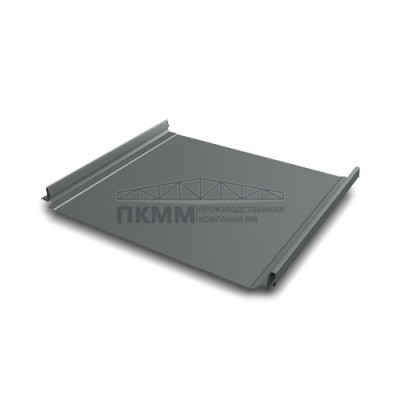 Кликфальц Pro Grand Line 0,45 PE с пленкой на замках RAL 7005 мышино-серый Кликфальц Pro Grand Line 0,45 PE с пленкой на замках RAL 7005 мышино-серый