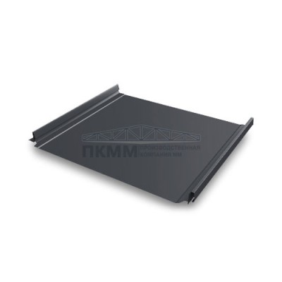 Кликфальц Pro Grand Line 0,5 Atlas с пленкой на замках RAL 7024 мокрый асфальт