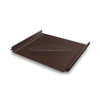 Кликфальц Pro Grand Line 0,5 Velur с пленкой на замках RAL 8017 шоколад