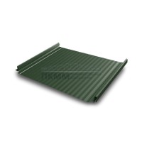 Кликфальц Pro Gofr Grand Line 0,5 Velur с пленкой на замках RAL 6020 хромовая зелень Кликфальц Pro Gofr Grand Line 0,5 Velur с пленкой на замках RAL 6020 хромовая зелень