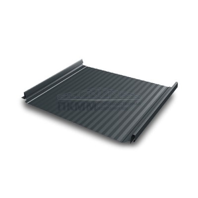 Кликфальц Pro Gofr Grand Line 0,5 Rooftop Matte с пленкой на замках RAL 7016 антрацитово-серый