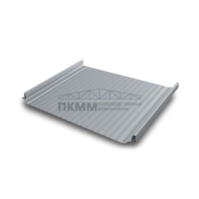 Кликфальц Pro Gofr Grand Line 0,5 GreenCoat Pural BT, matt с пленкой на замках RR 21 светло-серый (RAL 7040 серое окно)