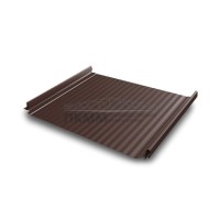 Кликфальц Pro Gofr Grand Line 0,5 Velur с пленкой на замках RAL 8017 шоколад Кликфальц Pro Gofr Grand Line 0,5 Velur с пленкой на замках RAL 8017 шоколад