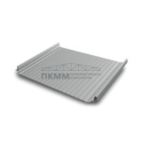 Кликфальц Pro Gofr Grand Line 0,5 Satin Мatt с пленкой на замках RAL 9006 бело-алюминиевый Кликфальц Pro Gofr Grand Line 0,5 Satin Мatt с пленкой на замках RAL 9006 бело-алюминиевый