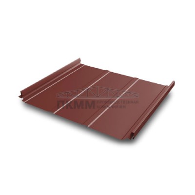 Кликфальц Pro Line Grand Line 0,5 Velur20 с пленкой на замках RAL 3009 оксидно-красный