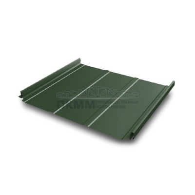 Кликфальц Pro Line Grand Line 0,5 GreenCoat Pural с пленкой на замках RR 11 темно-зеленый (RAL 6020 хромовая зелень)