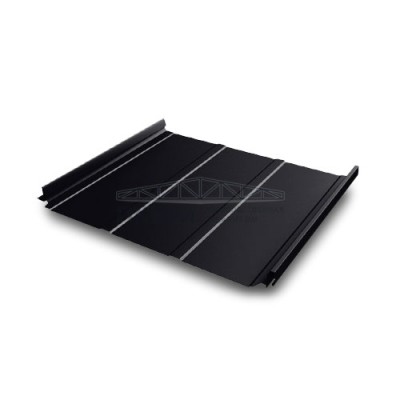 Кликфальц Pro Line Grand Line 0,5 Quarzit lite с пленкой на замках RAL 9005 черный