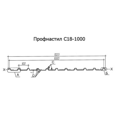Арочное укрытие для конвейеров из профлиста С18ПГ-1023, 0,8, нержавеющий