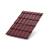 Металлочерепица Макси-0.5, RAL3005 Viking-E