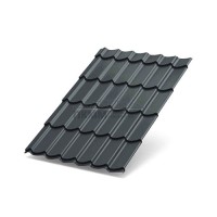 Металлочерепица Макси-0.5, PURMAN RAL7024 Металлочерепица Макси-0.5, PURMAN RAL7024