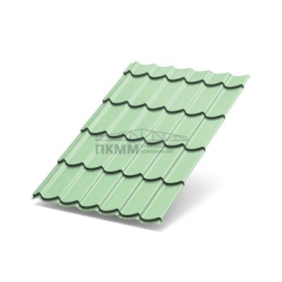 Металлочерепица Макси-0.5, RAL6019 Norman