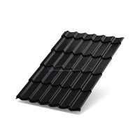 Металлочерепица Макси-0.5, PURMAN RAL9005