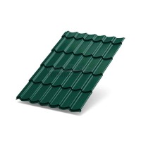 Металлочерепица Макси-0.5, RAL6005 Полиэстер Металлочерепица Макси-0.5, RAL6005 Полиэстер
