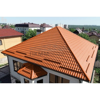 Металлочерепица Монтеррей-0.5 RAL2004 Полиэстер