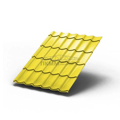 Металлочерепица Монтеррей-0.5 RAL1018 Norman