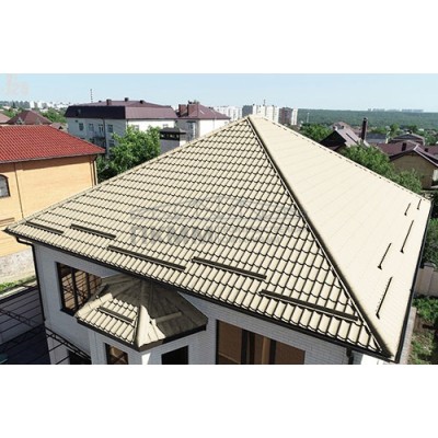 Металлочерепица Монтеррей-0.45 RAL1015 Полиэстер