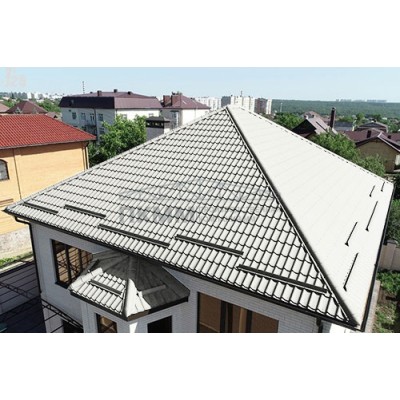 Металлочерепица Монтеррей-0.5 RAL9003 Norman