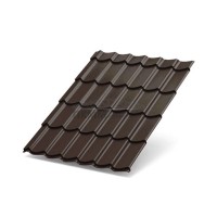Металлочерепица Супермонтеррей-0.5 RAL8017 PURMAN