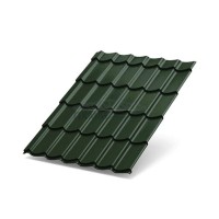 Металлочерепица Супермонтеррей-0.45 Viking RAL6007