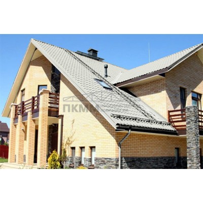Металлочерепица Супермонтеррей-0.5 Norman RAL9002