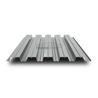 Профнастил НС44 0.5мм 1000 Colorcoat Prisma RAL9006 Профнастил НС44 0.5мм 1000 Colorcoat Prisma RAL9006