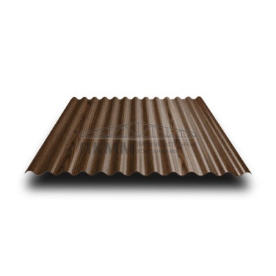 Профнастил МП18-0.5-1100 ECOSTEEL-MA МореныйДуб Профнастил МП18-0.5-1100 ECOSTEEL-MA МореныйДуб