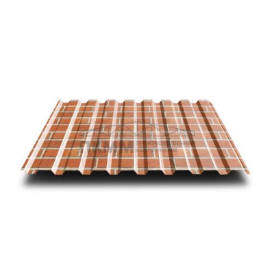 Профнастил МП20-0.5-1100 ECOSTEEL Кирпич