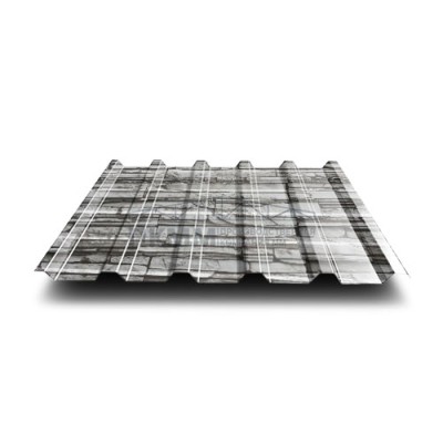 Профнастил МП35-0.5-1035 Белый Плитняк ECOSTEEL
